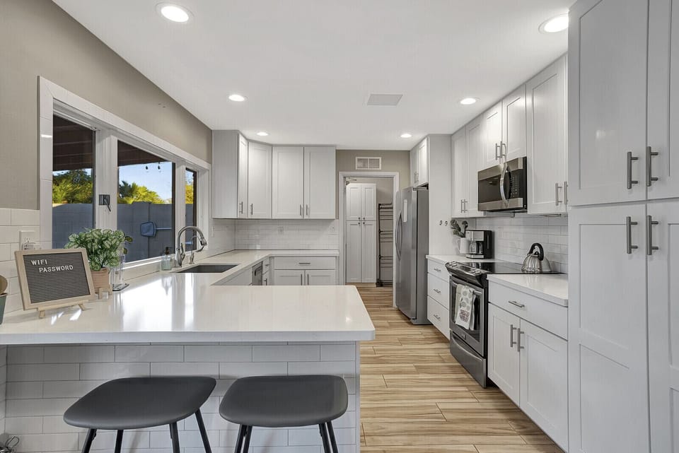  spacious open kitchen, complete with all the necessary equipment