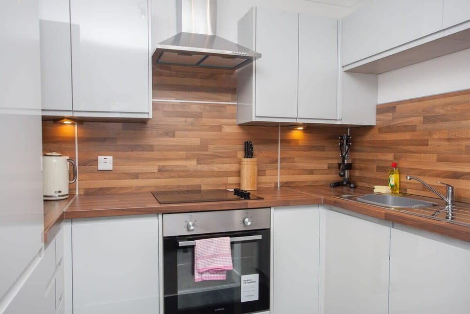 Modern kitchen with all amenities provided