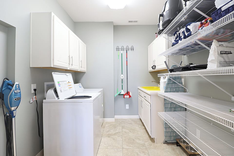 Laundry room off the kitchen