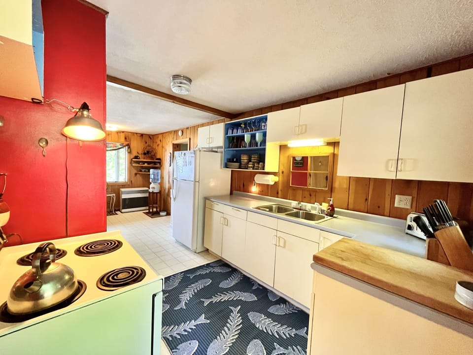 Kitchen with Rinnai heater
