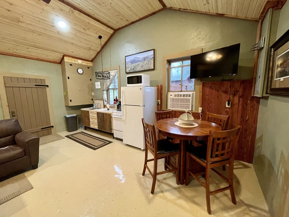 Kitchenette and dining area. 