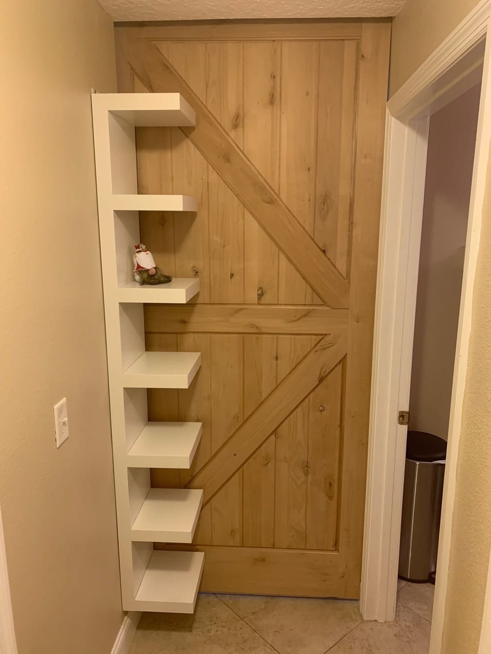 Custom barn door divides my house into a duplex, full privacy no shared spaces