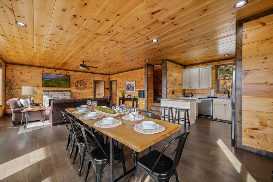 Living room and dining room 