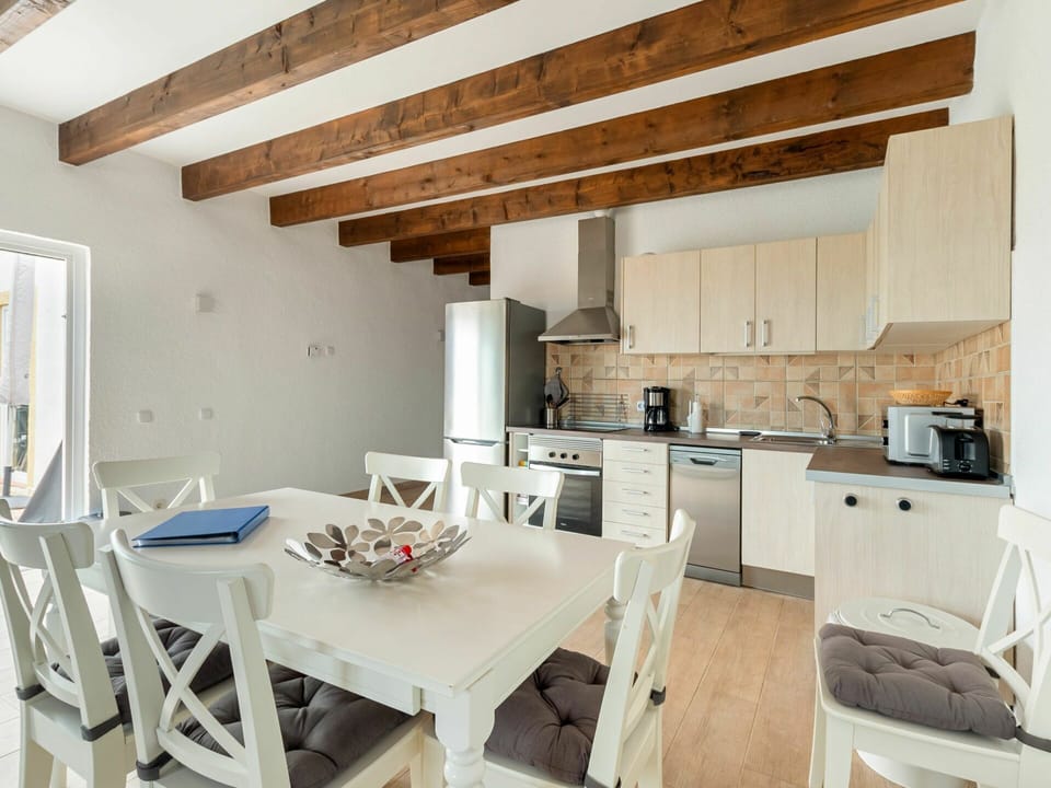 Furniture, Cabinetry, Property, Table, Building, White, Countertop, Wood, Chair, Interior Design