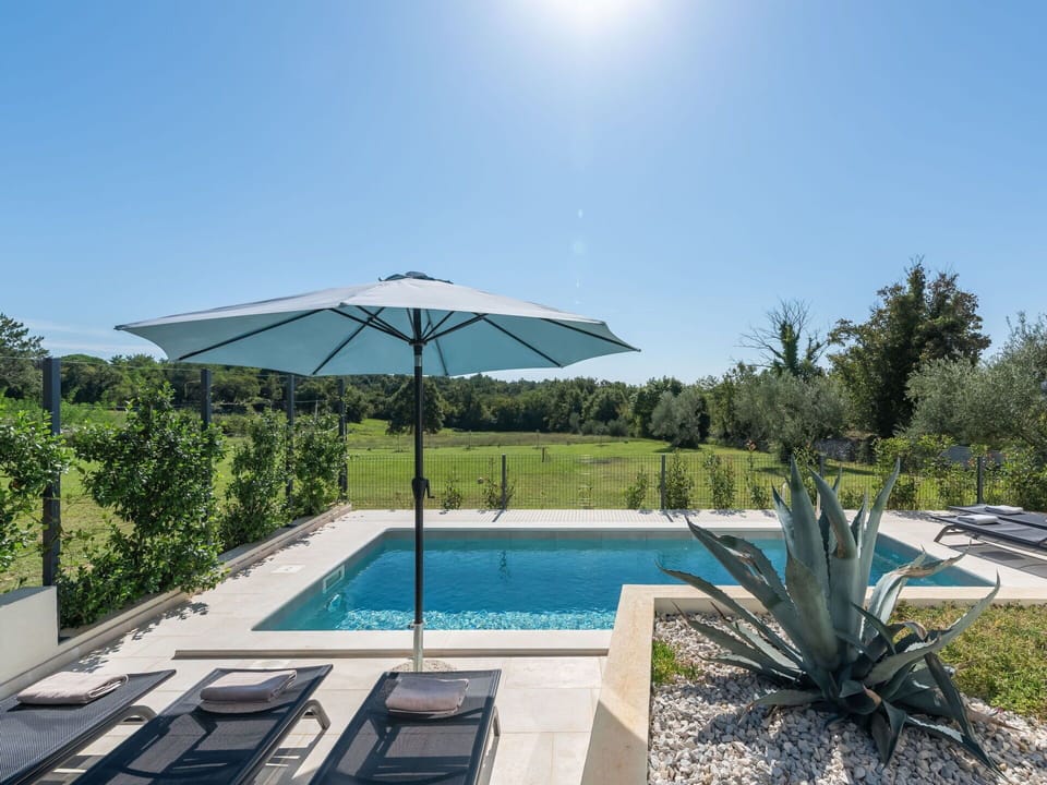 Sky, Plant, Water, Swimming Pool, Azure, Shade, Tree, Outdoor Furniture, Umbrella, Body Of Water