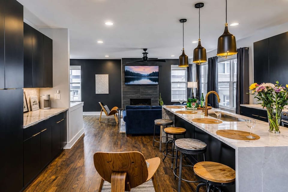 Chic and comfortable furnishings throughout the home create the perfect space to relax, unwind, and feel right at home.