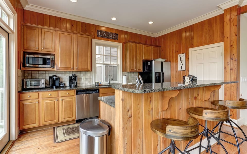 Cozy kitchen corner, perfect for creating warm meals and warmer memories.