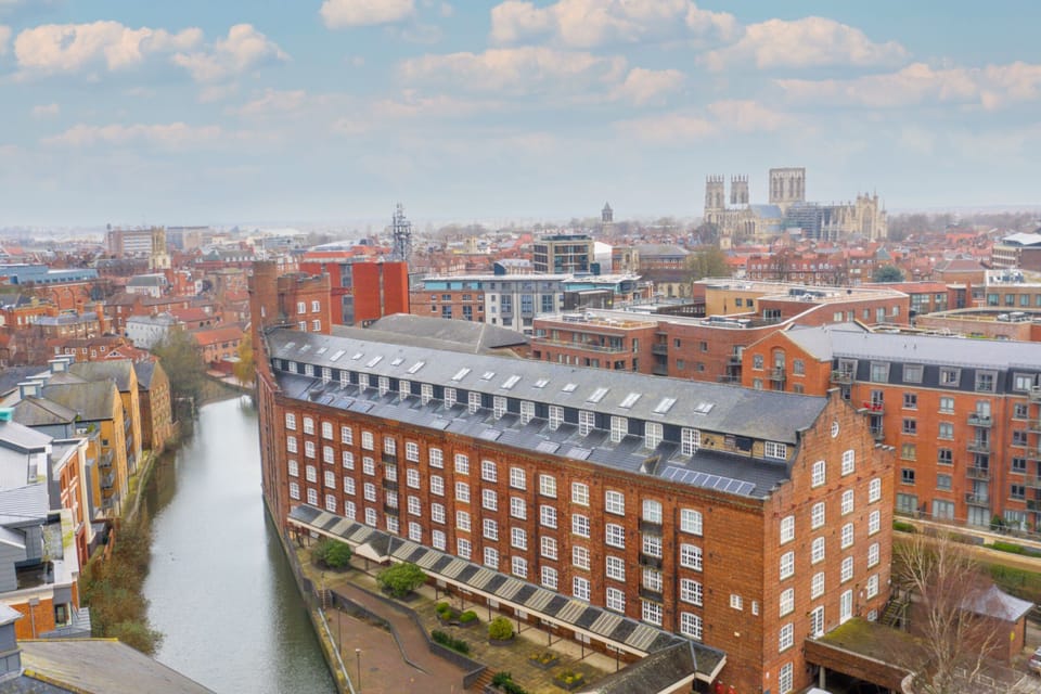 Drone view from Cocoa Suites building