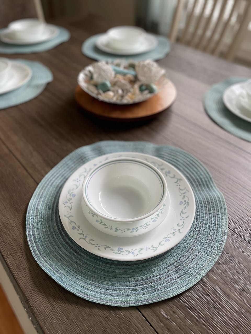 Beautiful blue beach Dinnerware set for your use 