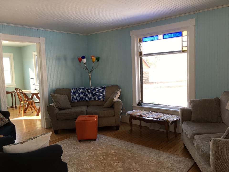 The Living Room.  Watching wildlife through this window will be a highlight!