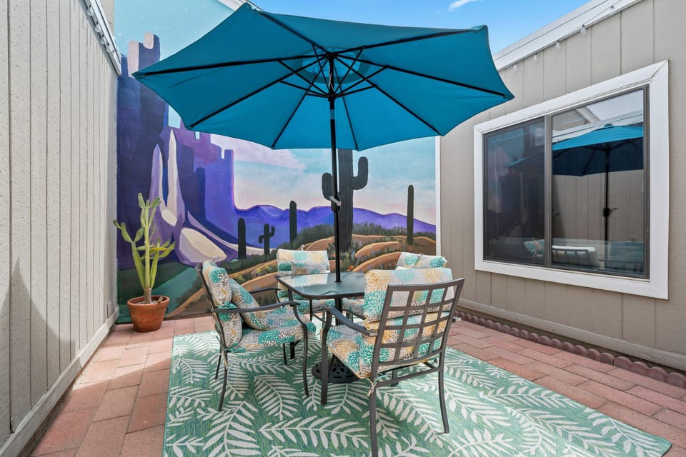 Patio off of the living room. Perfect for outdoor dining!