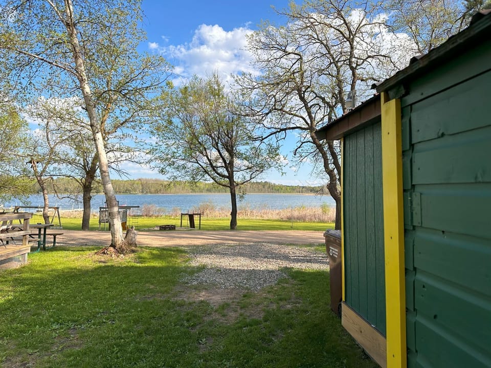 View from Cabin 2.5 facing Seventh Crow Wing Lake