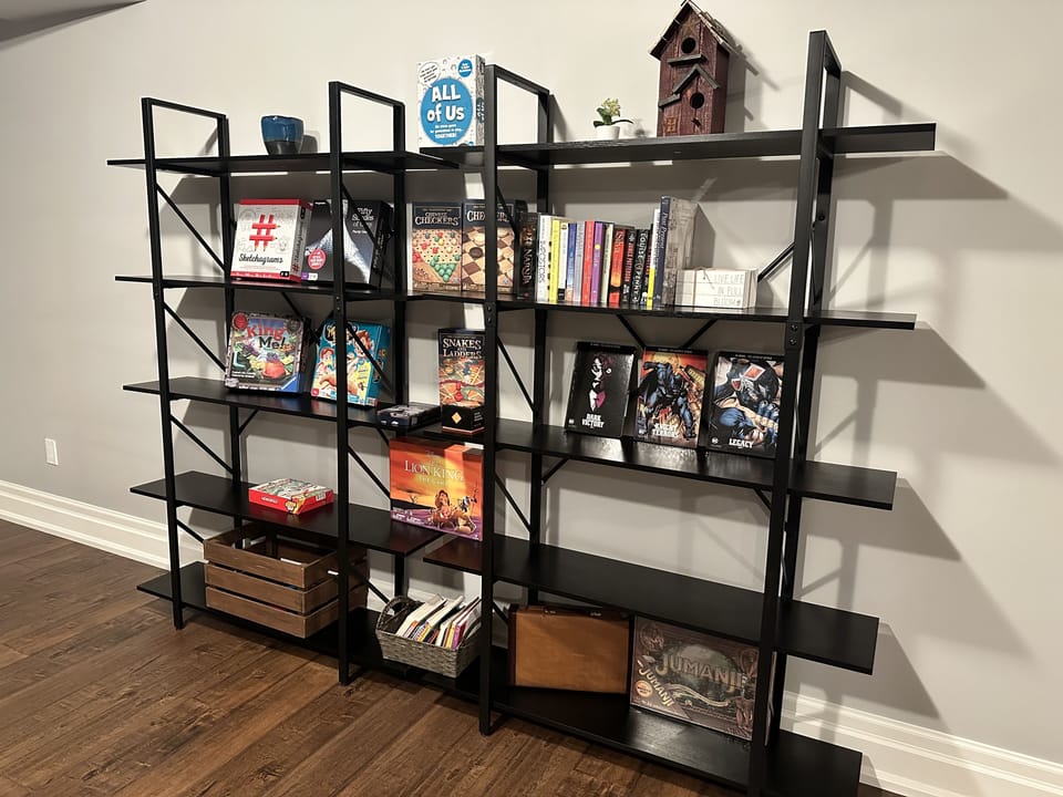 Board Games, Books, and Toys are ready for your enjoyment
