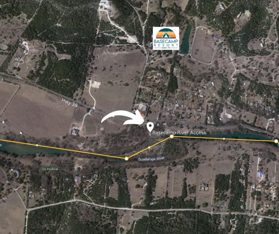 Location of Guadalupe River access