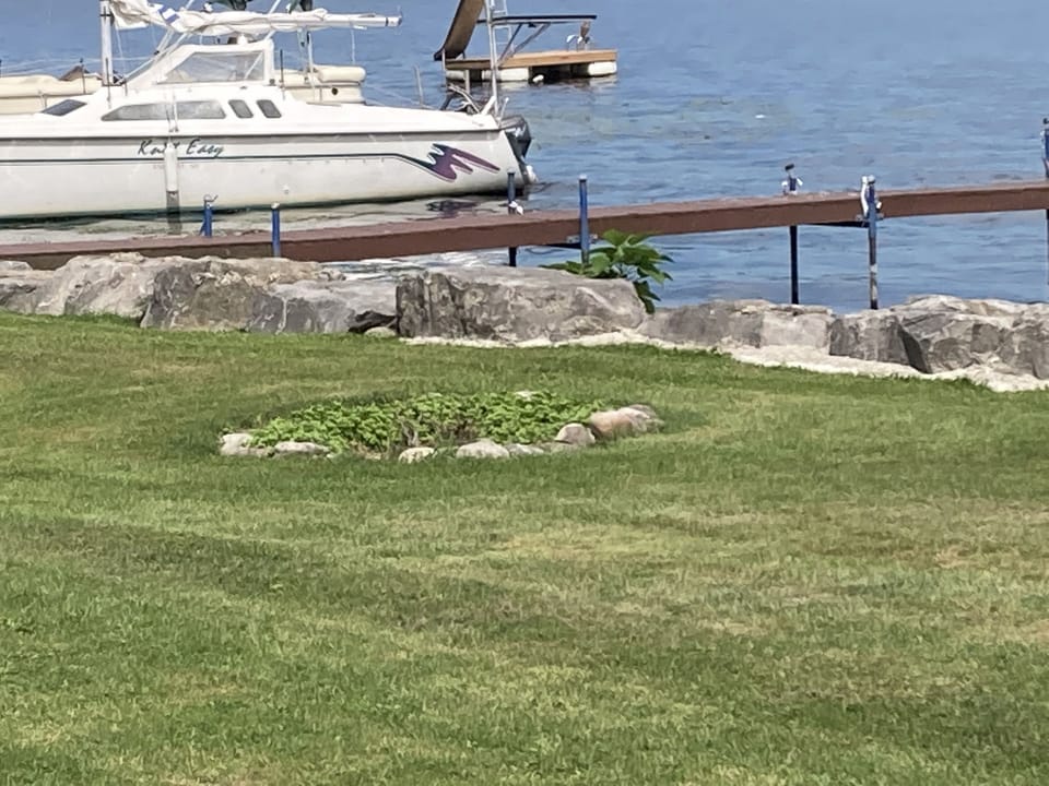 Lakefront fire pit for your use