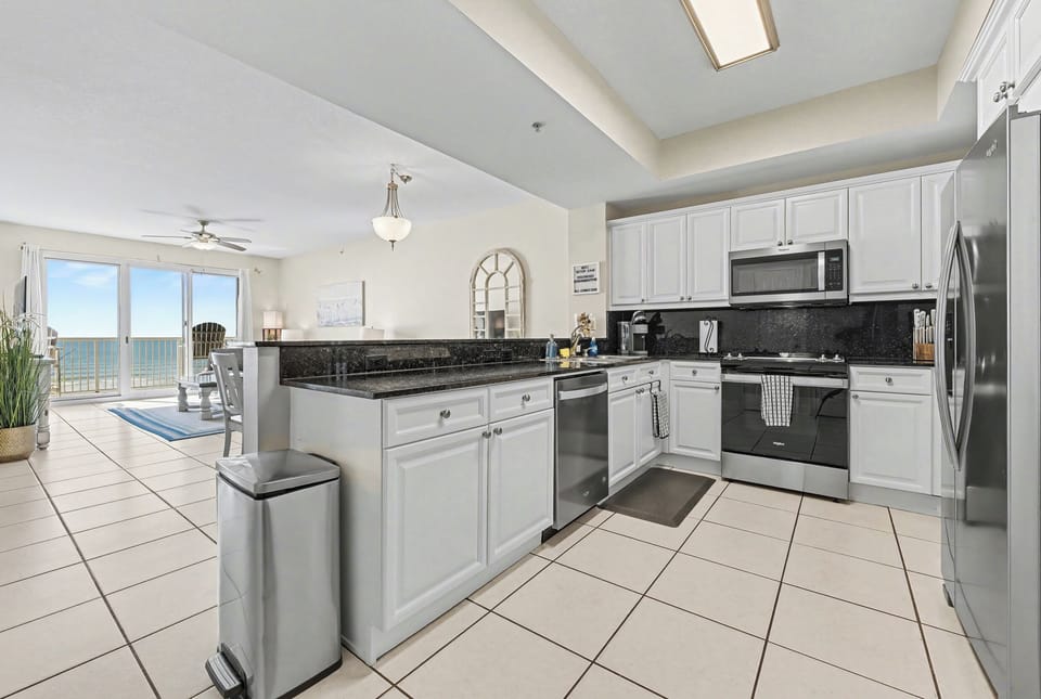 Fully stocked kitchen