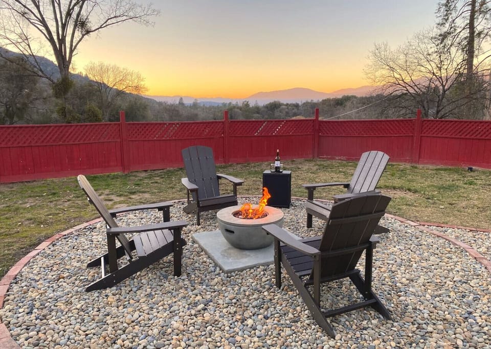 Watch an amazing sunset and cozy up next to the fire pit with a bottle of wine.