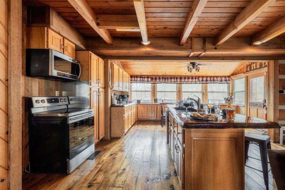 Fully stocked kitchen
