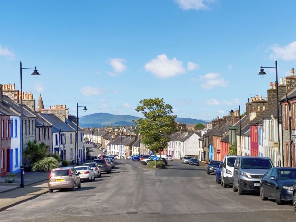View of Whithorn from the top of the town | Brae Cottage, Newton Stewart