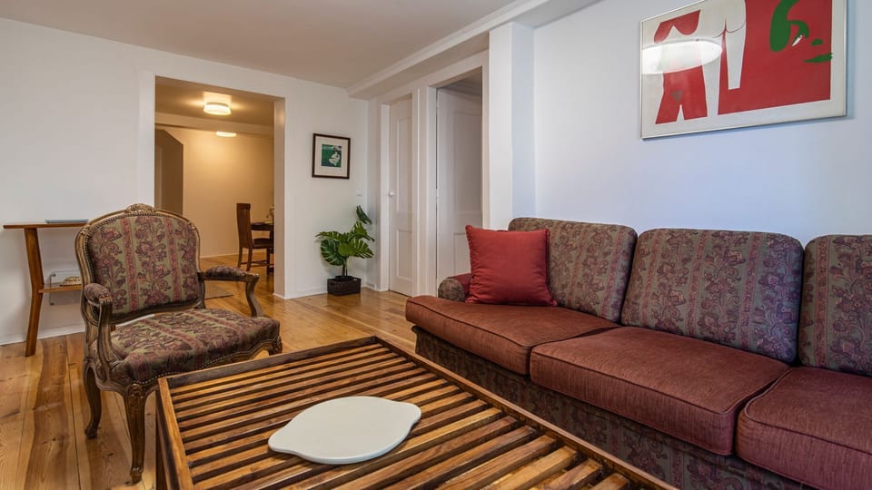 Nicely decorated living room with a sofa #gorgeous