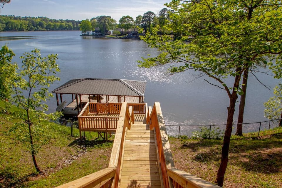 You can dock you boat at your own private dock. There is plenty of room for sunbathing on the dock.