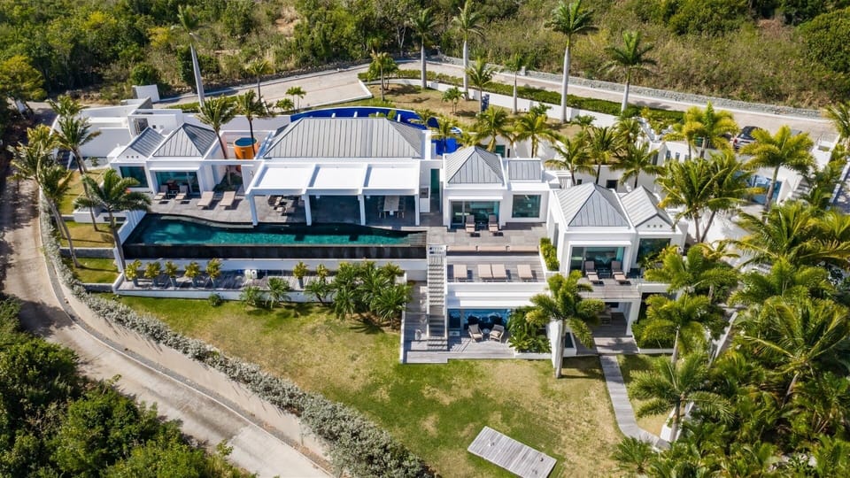 Drone: Aerial views of the property. 