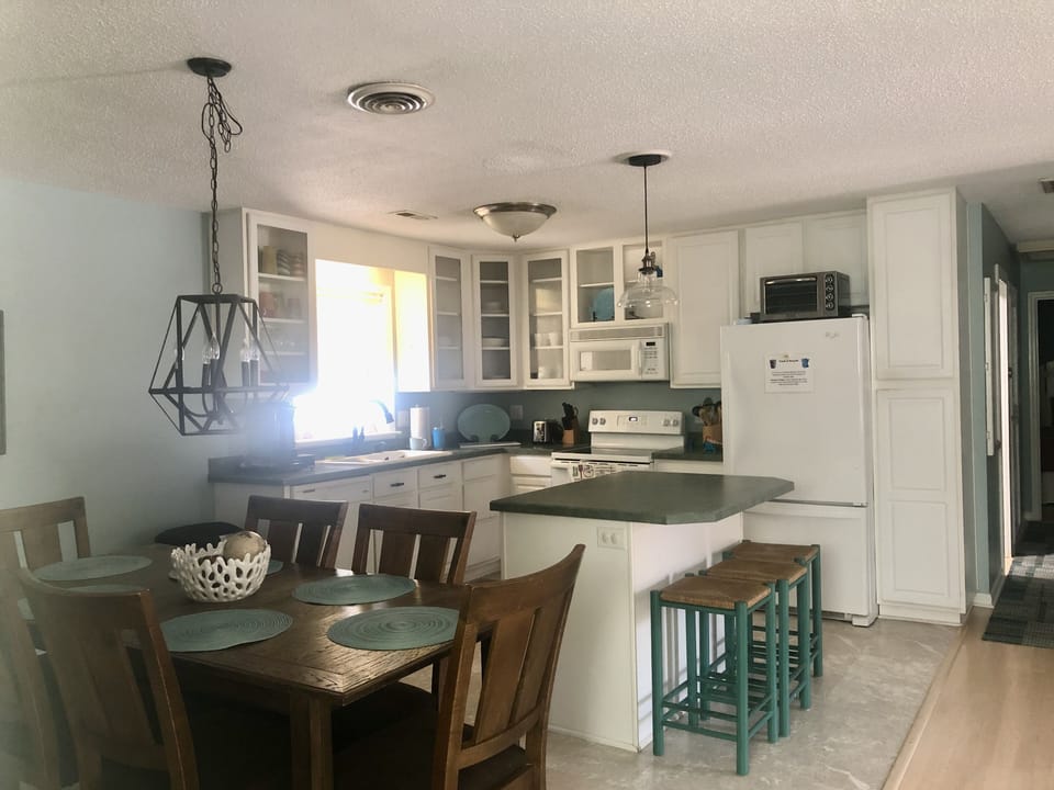 Dining and kitchen area.