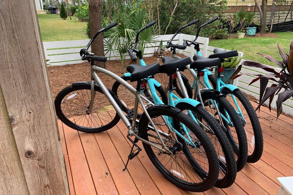 4 beach cruisers included