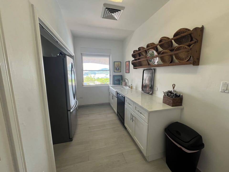 Separate pantry for food prep and storage