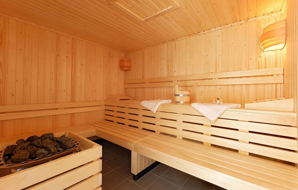 Soothe your muscles in the lovely dry sauna on-site.