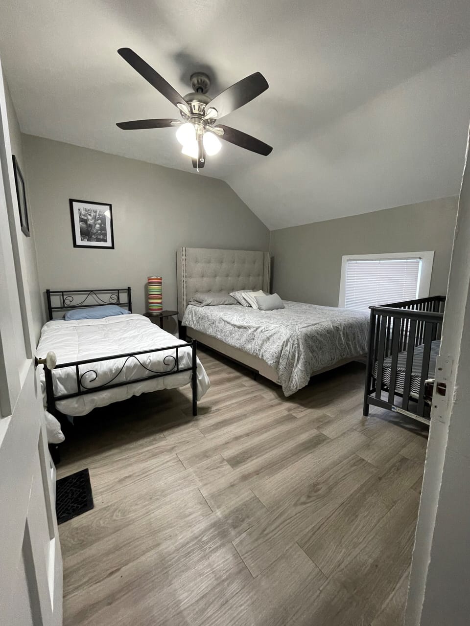 Bedroom 2 - Sleeps 3 adults & 1 baby