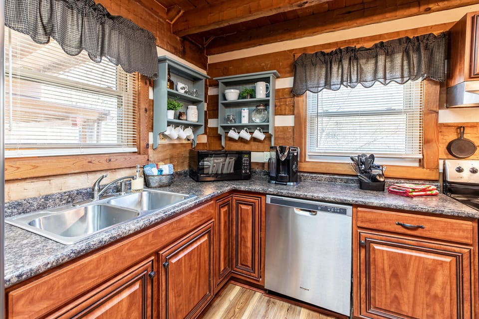 All the amenities of home in the kitchen…maybe more.