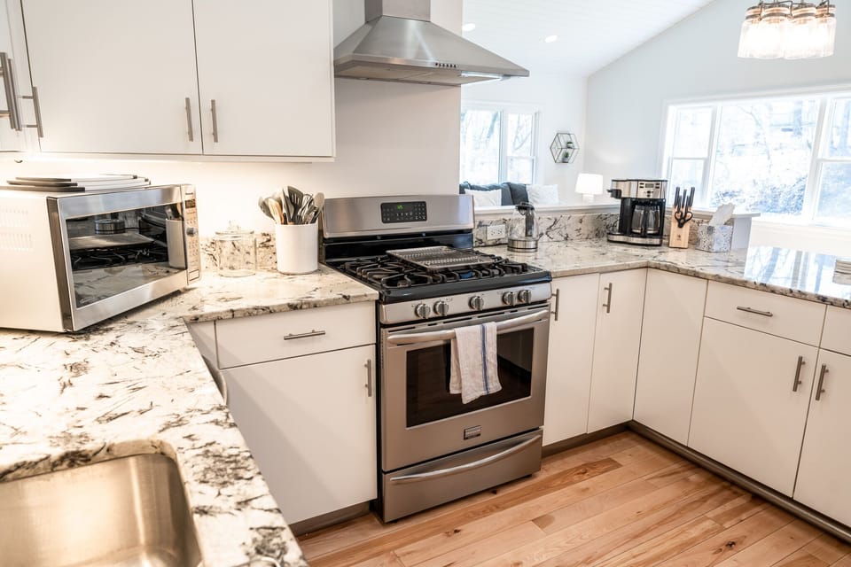 The kitchen has all you need to make snacks and meals for your group.