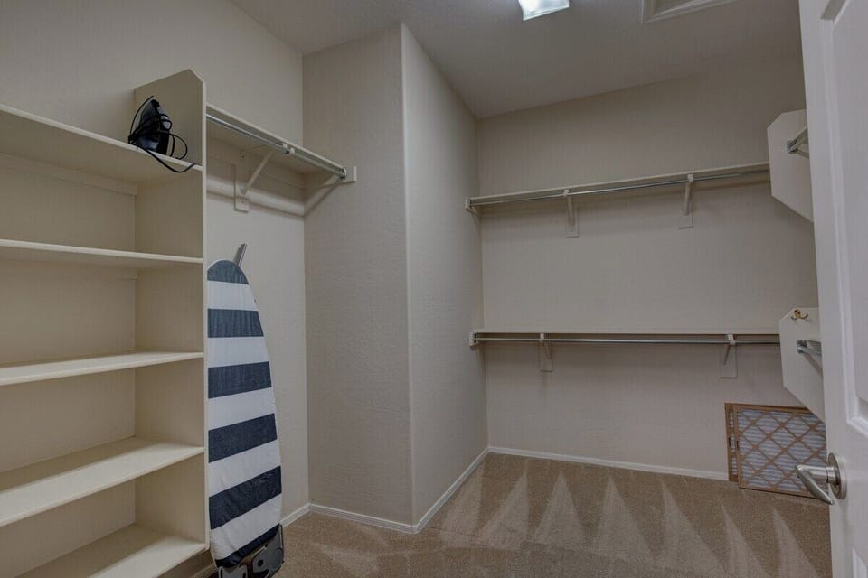 Large master closet!