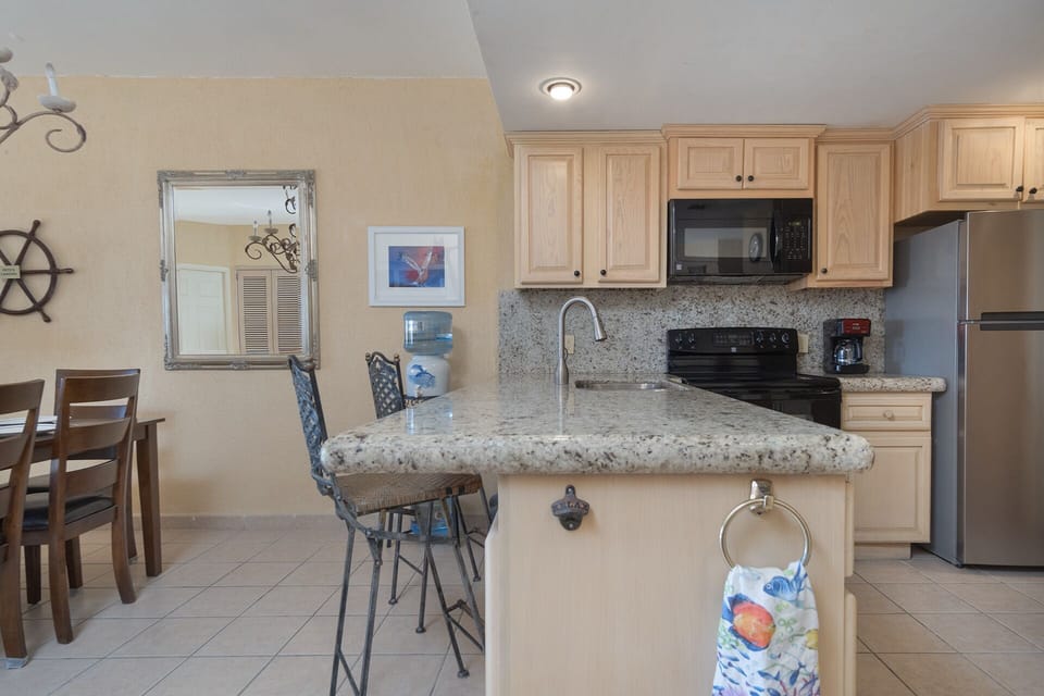 The kitchen counter.