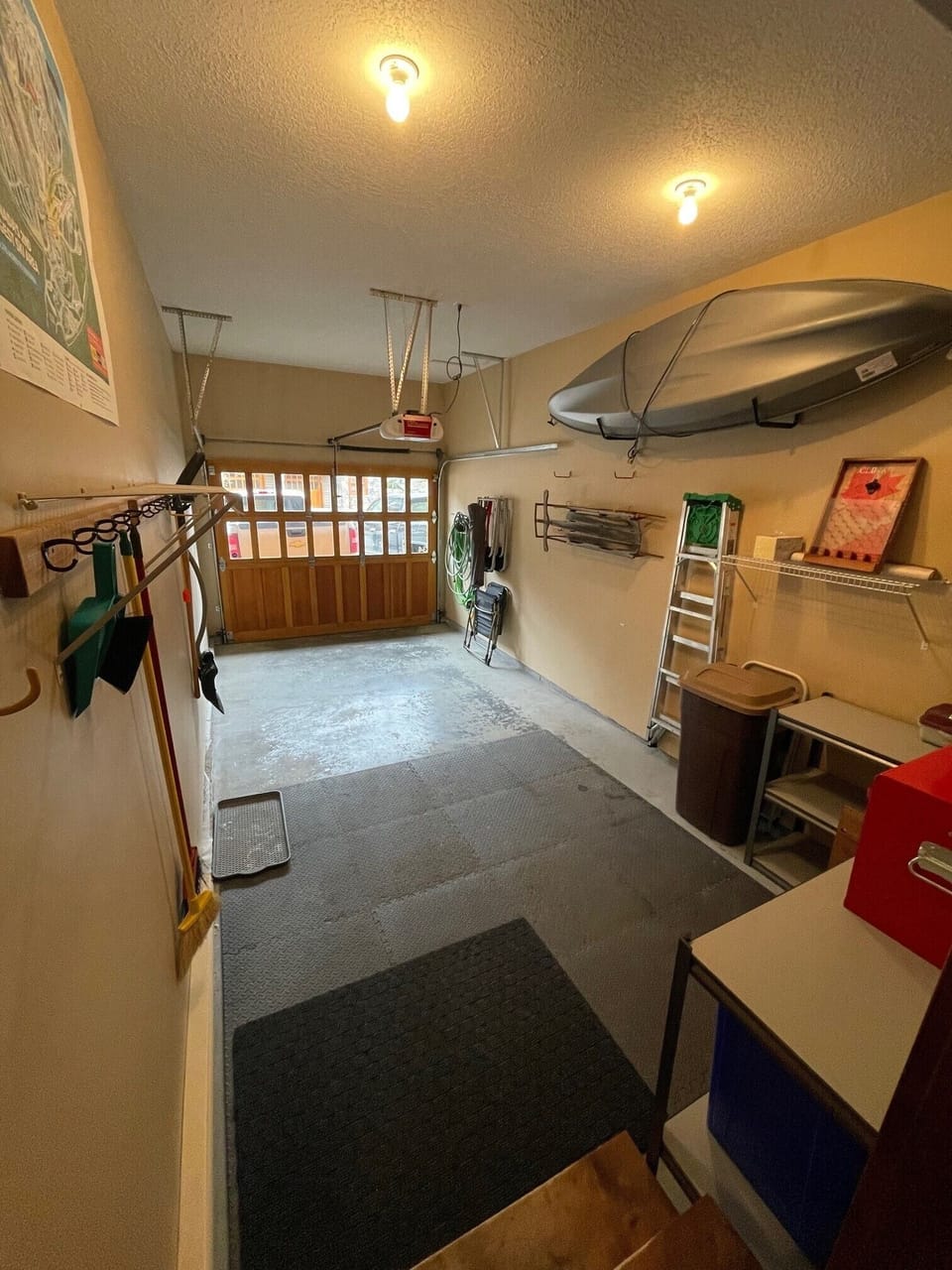 Clean garage ready for all your toys!
