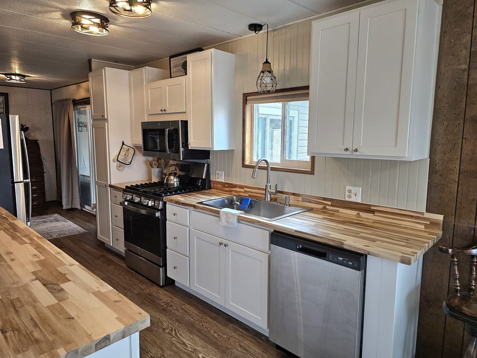 all new kitchen.