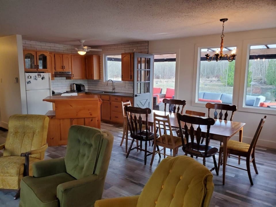 Cottage Dining room/kitchen/family room