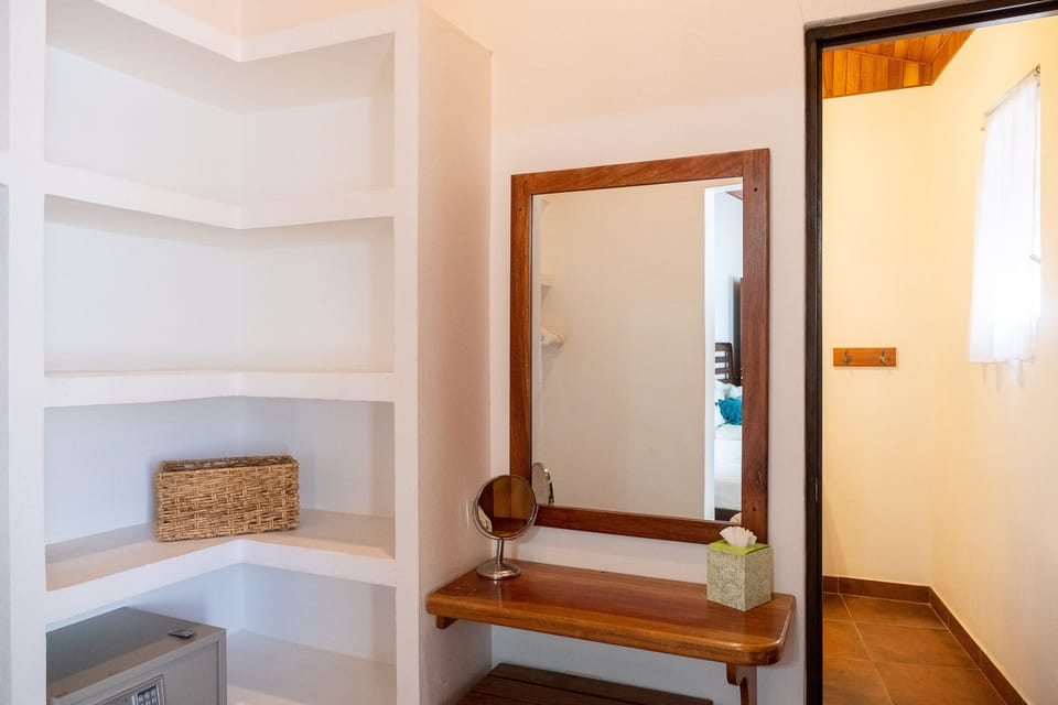 Closet, vanity and bathroom in Bedroom #3