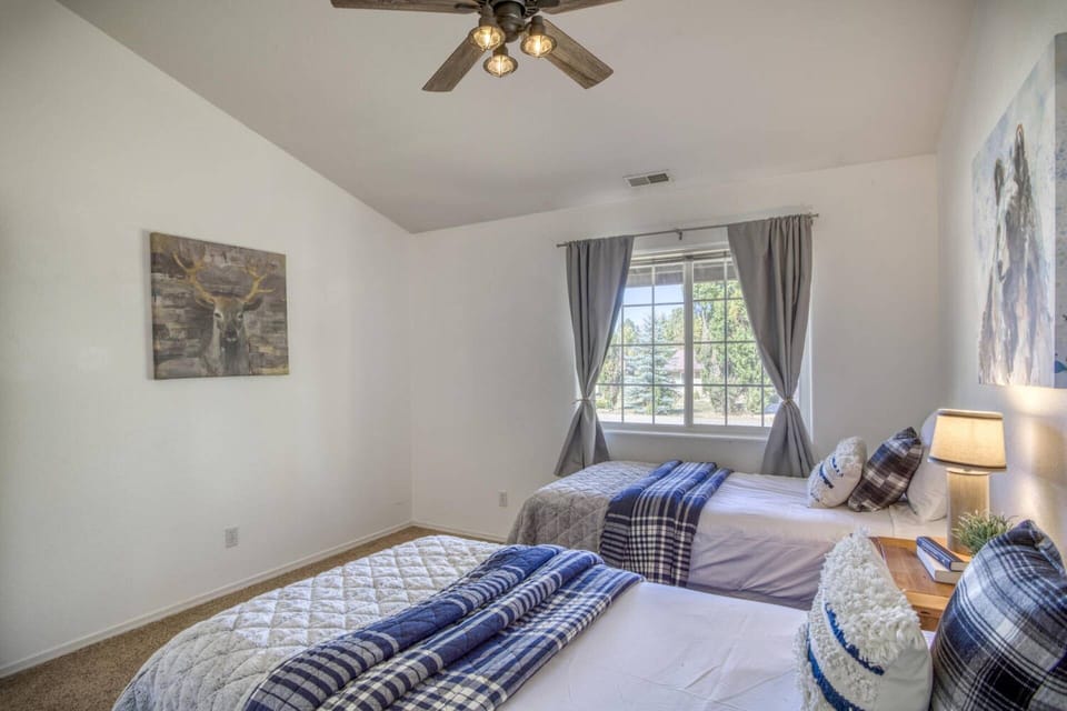 More art to enjoy in this double twin room