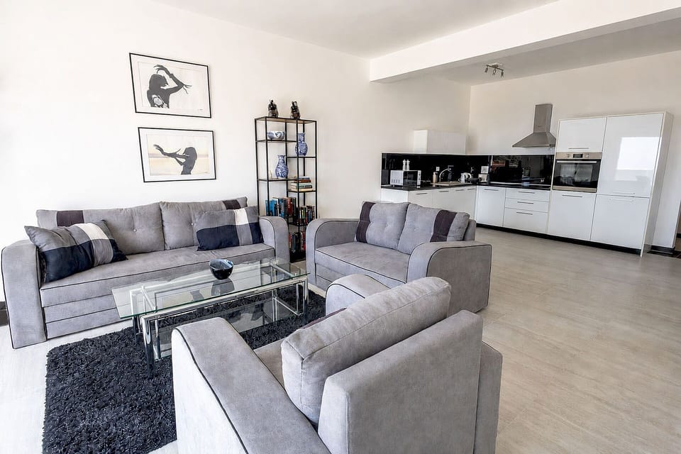 Comfortable sofas and armchair.