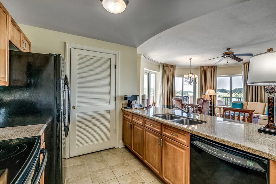 Kitchen is well appointed