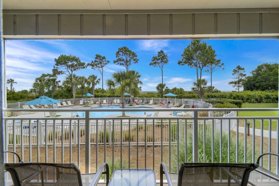 Oceanfront Balcony View - Who wouldn't want to stay here with this great oceanfront pool view.