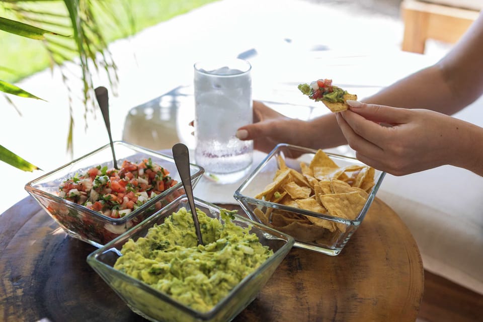 Freshly prepared bites and vibrant flavors, perfect for gathering, sharing, and savorin moments in a relaxed tropical settin