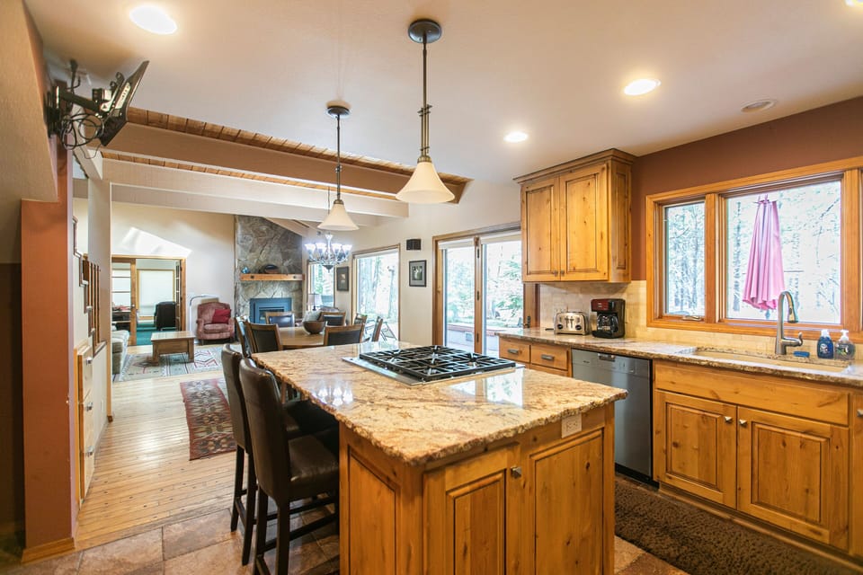 Kitchen, Dining, Living