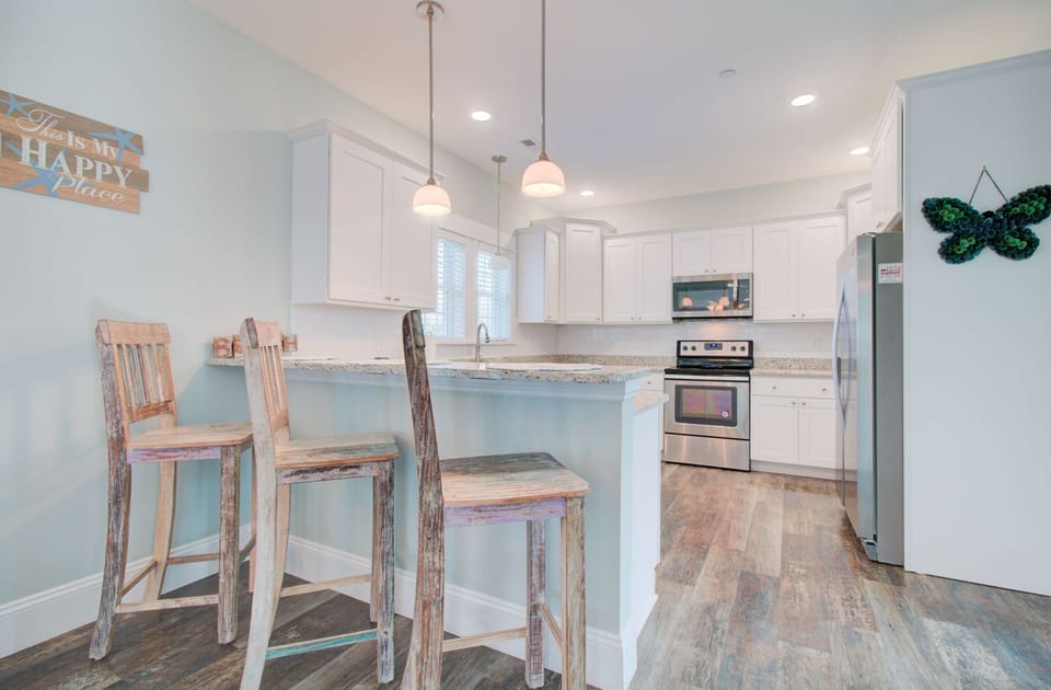 Kitchen Located on Second Level