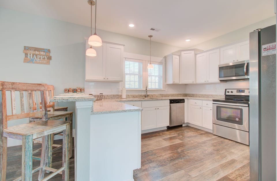 Kitchen Located on Second Level