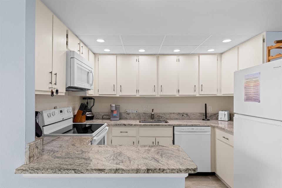 The stocked kitchen will be the heart of your vacation...