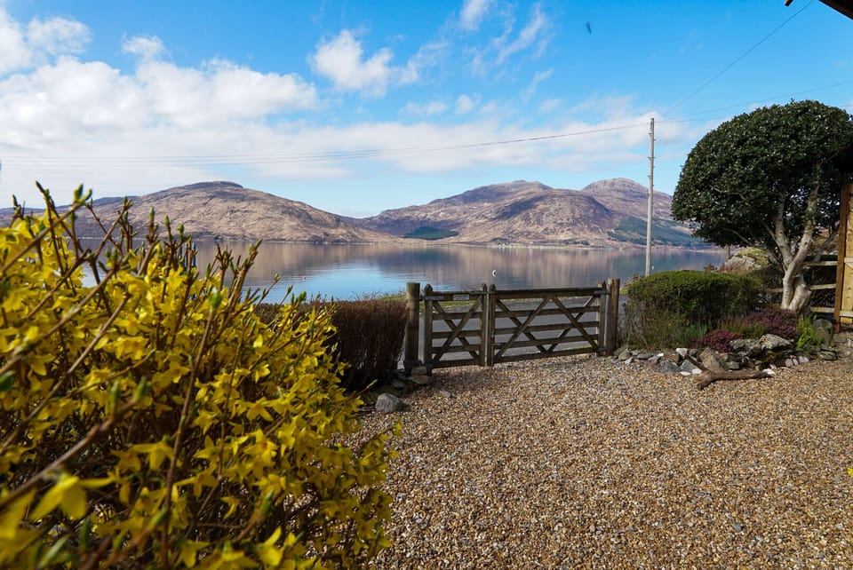The view from the front garden of The Lodge.