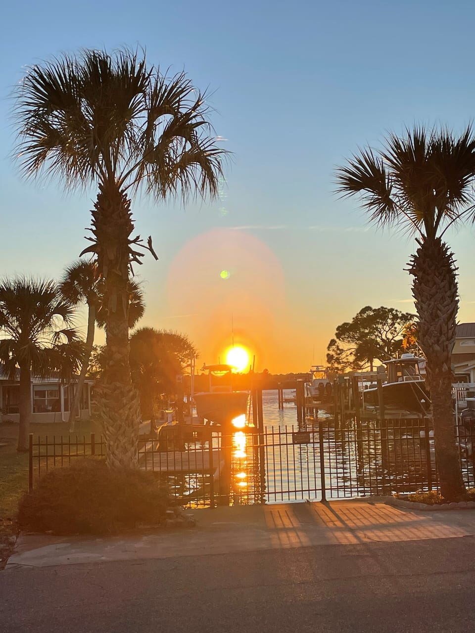 Sunset view from front porch 